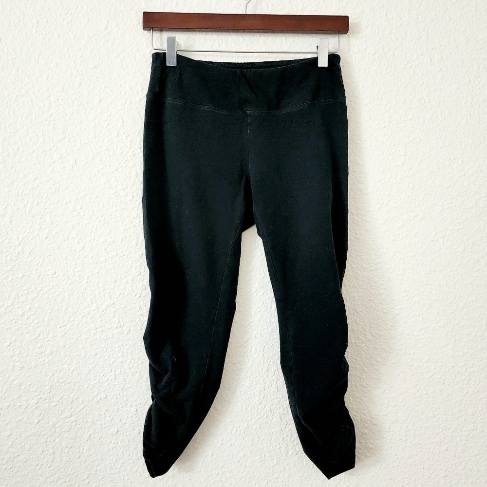 Athleta Organic Cotton Chela Athletic Capri Leggings Women's Size Small Black